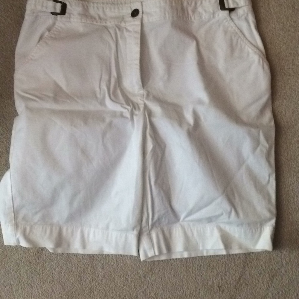 Lands End white shorts